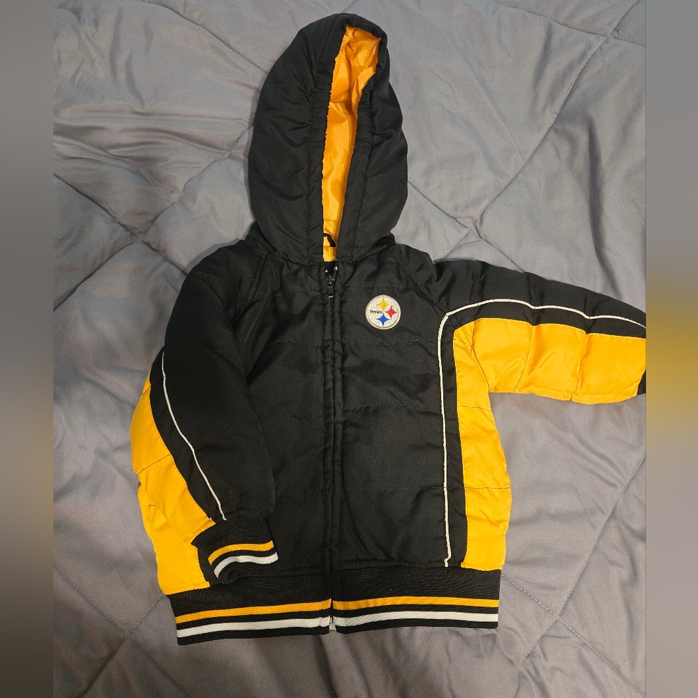 Black and Yellow Hooded Jacket